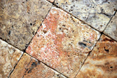 Rustic Multi-Color Natural Stone Wall & Floor Tile – 4 Inch Square Pieces, 9 Tiles per Set